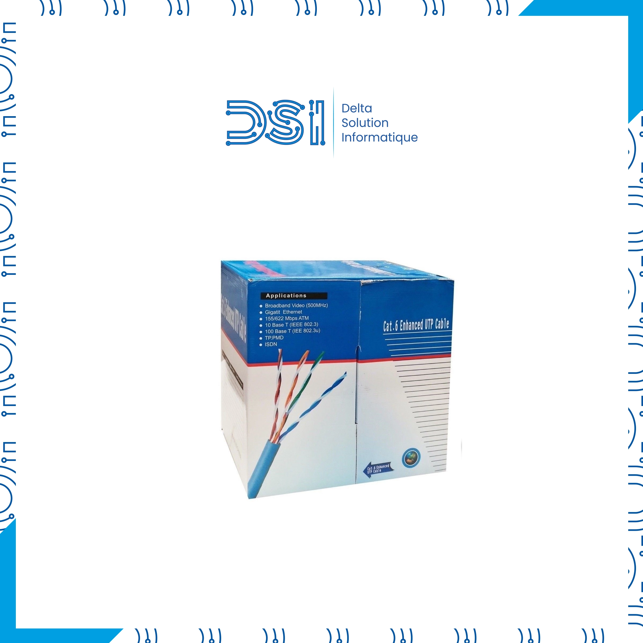 Câble Réseau SFTP Cat6 – Bobine 305 mètres