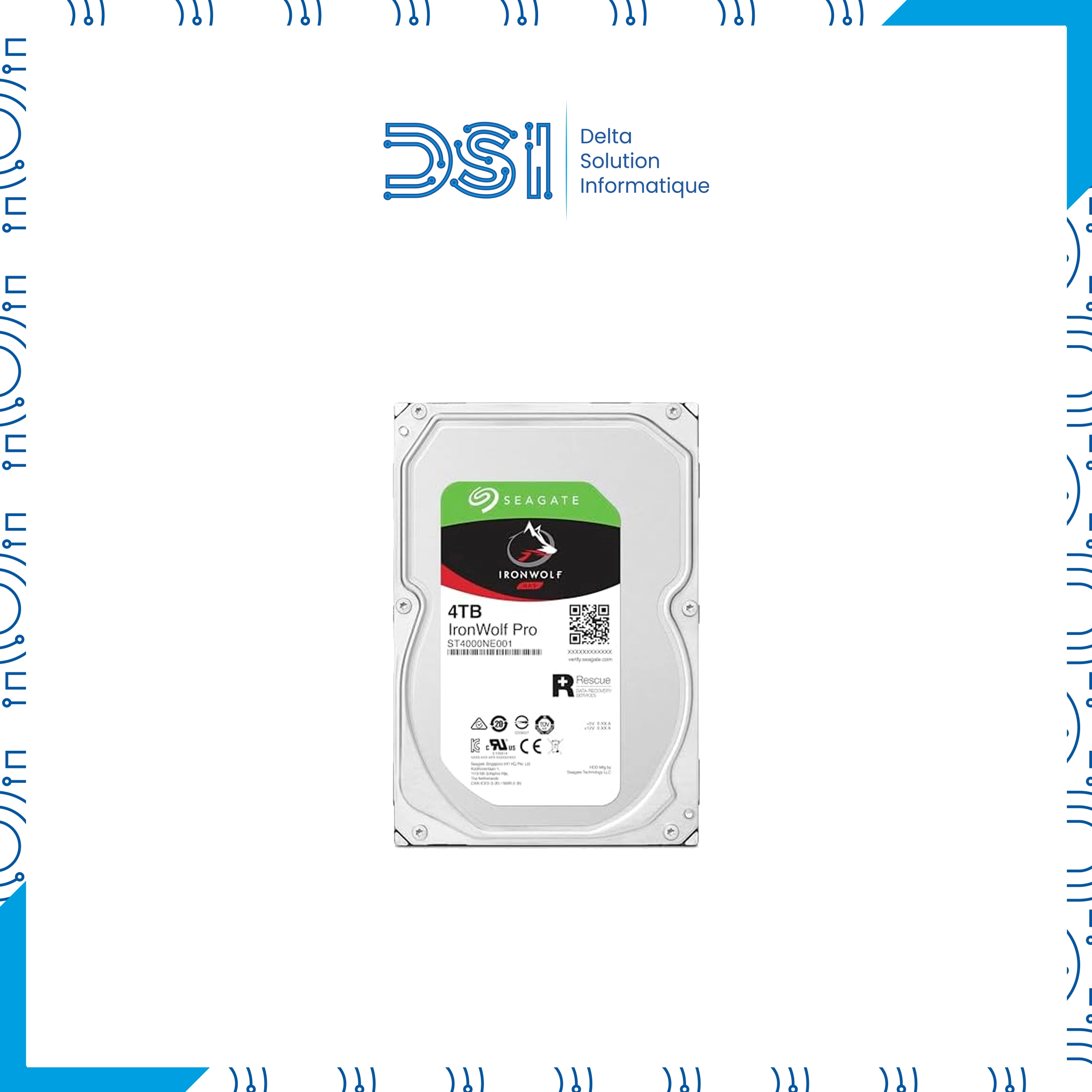 Disque Dur Seagate IronWolf 4 To 3.5