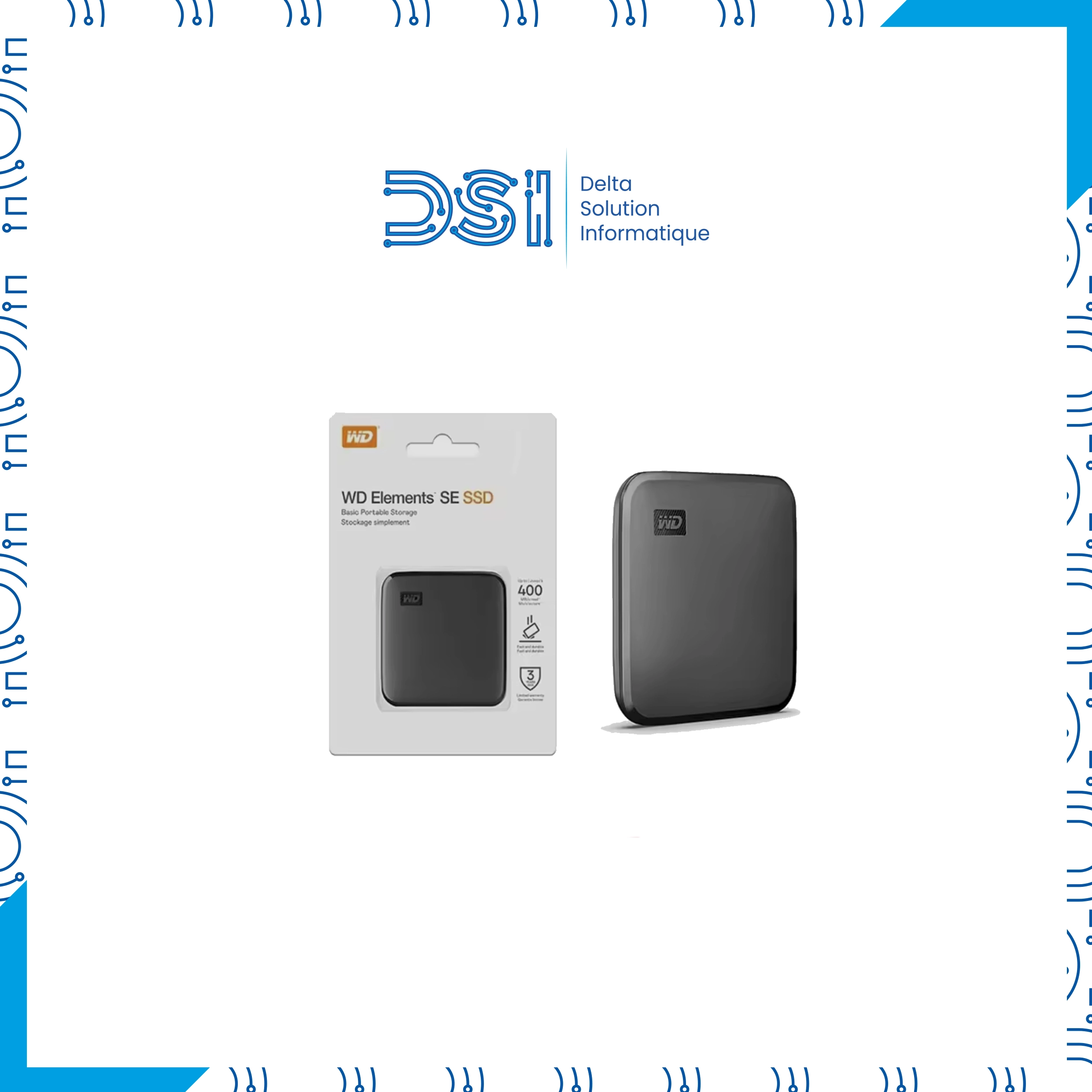 Disque Dur Externe Portable SSD WD Elements SE – USB 3.0