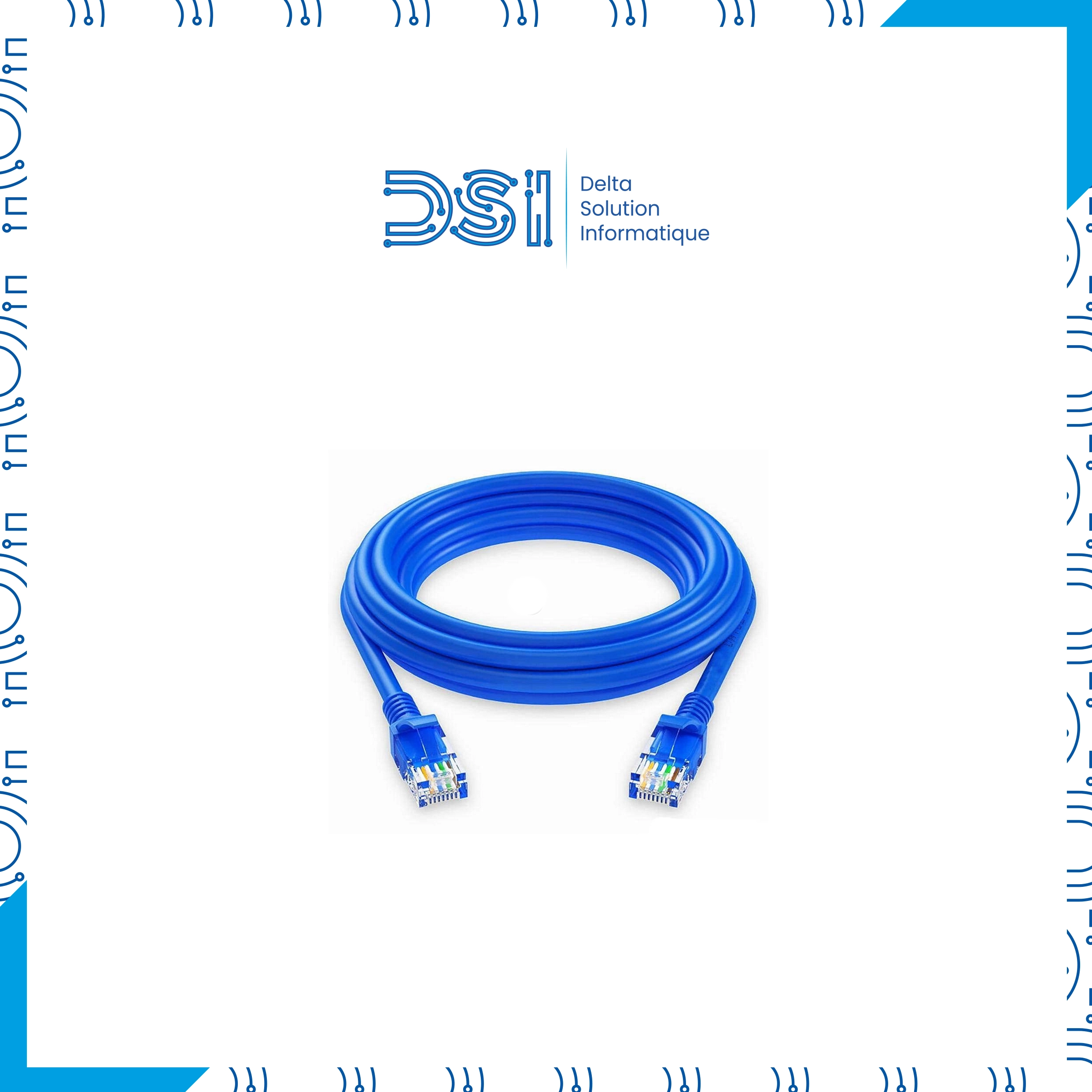 Câble Réseau Préfabriqué RJ45 FTP Cat6 – Longues distances