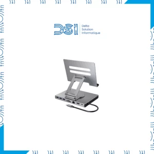 Station d’Accueil USB-C 9-en-1 avec Support Ajustable